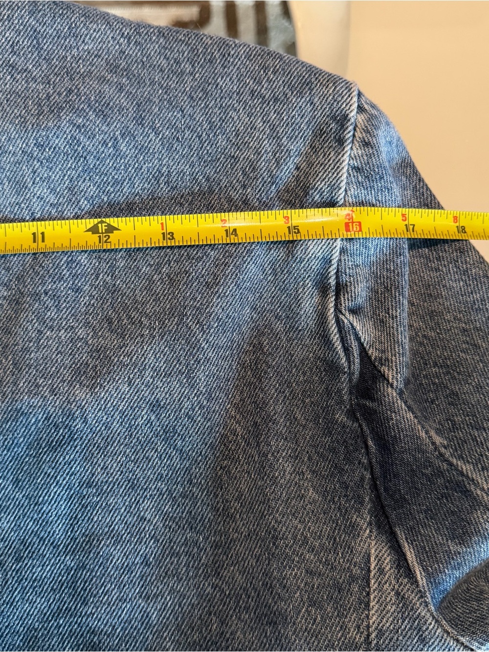 WeWoreWhat Denim Blazer, Size Medium - Picture 13 of 13